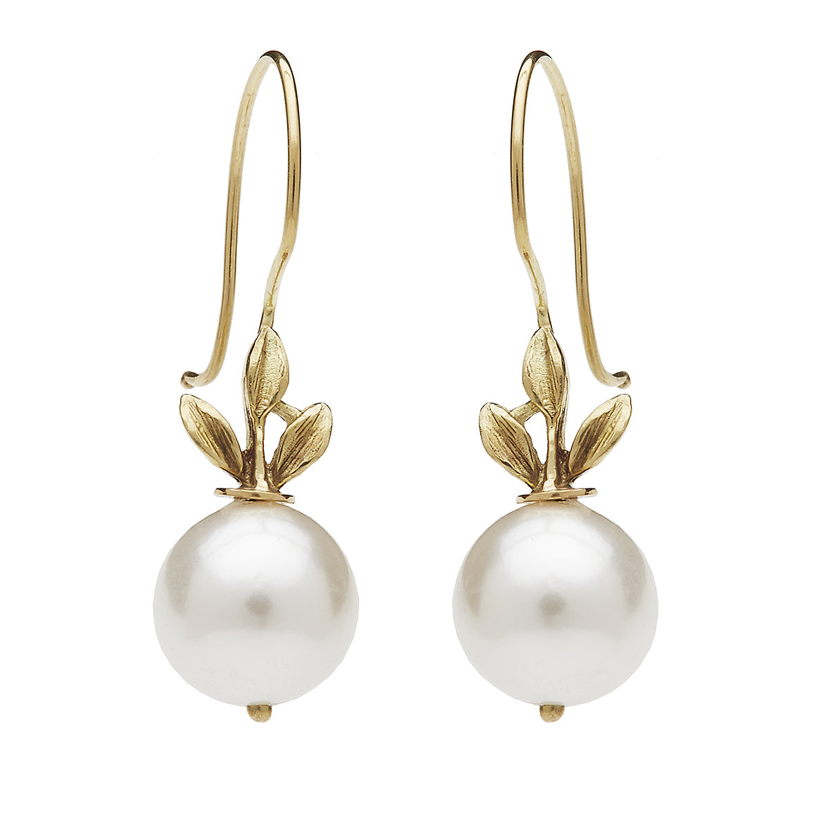3 leaf Akoya Pearl Earring