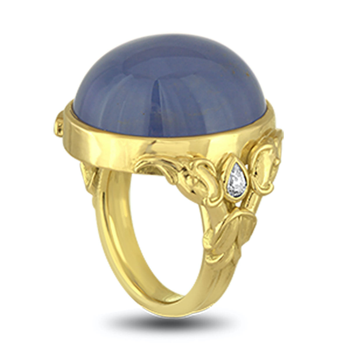 Blue Flamingo Ring