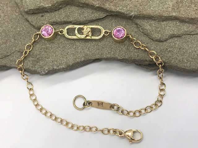 Tumbling Dog Sapphire Bracelet