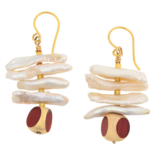 Natural Stick Pearl Earring