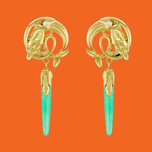 Crane Earrings