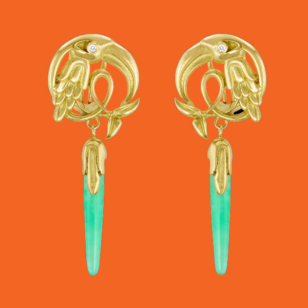Crane Earrings