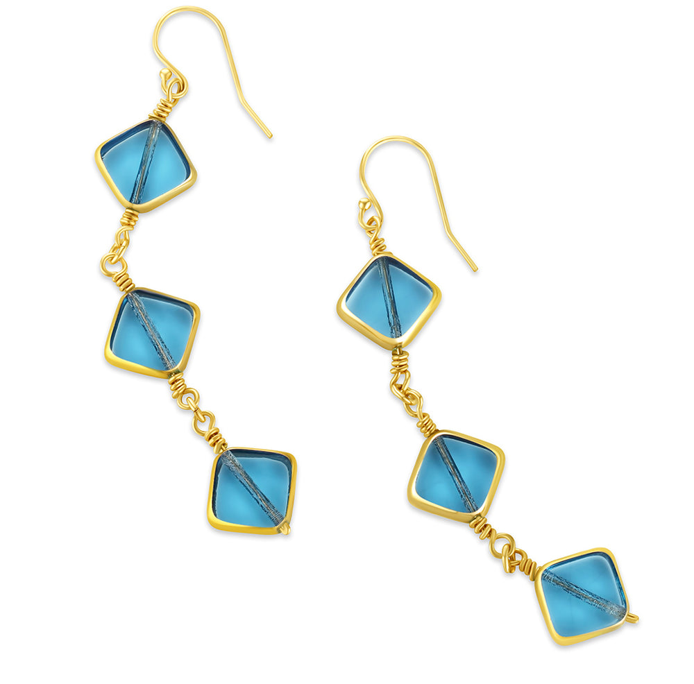 VIntage Glass Kite Earring