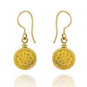 Gold Granulated Earring