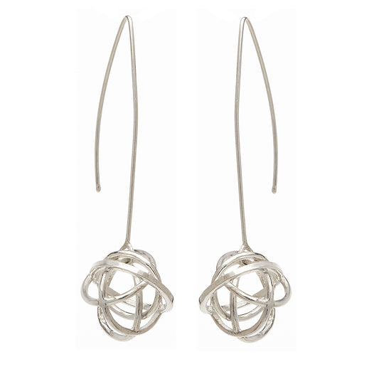 Long Drop Sphere Earring