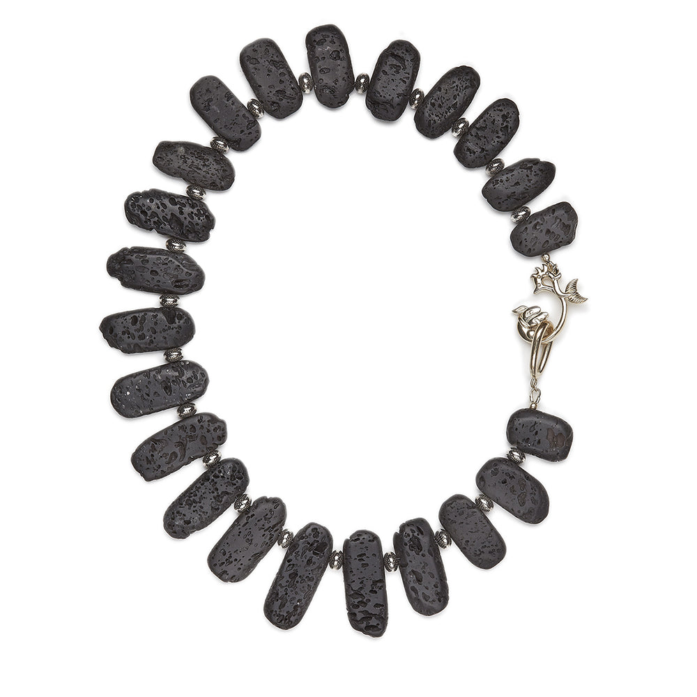 Black Lava Stone Necklace