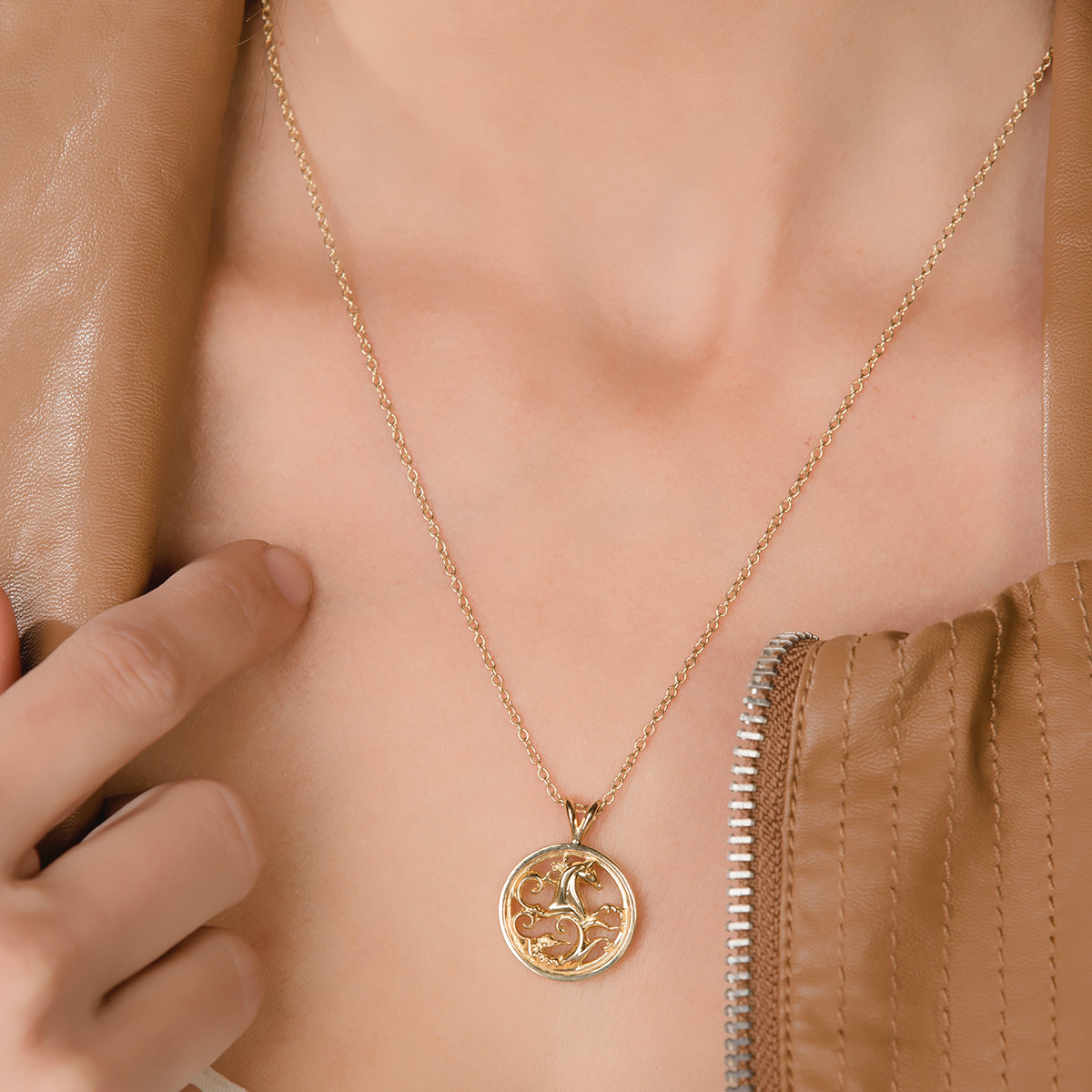 Gold  Warrior Pendant