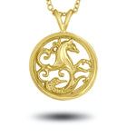 Gold  Warrior Pendant