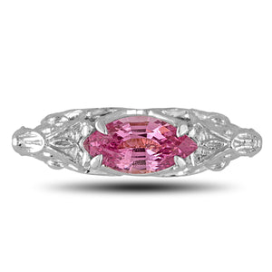 Pink Spinel Wolf Ring