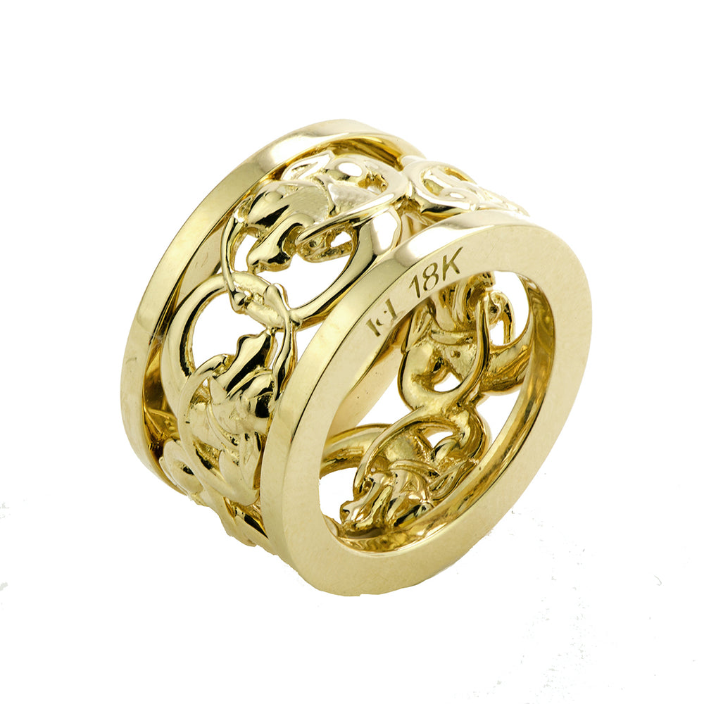 Tumbling Hound Ring Band