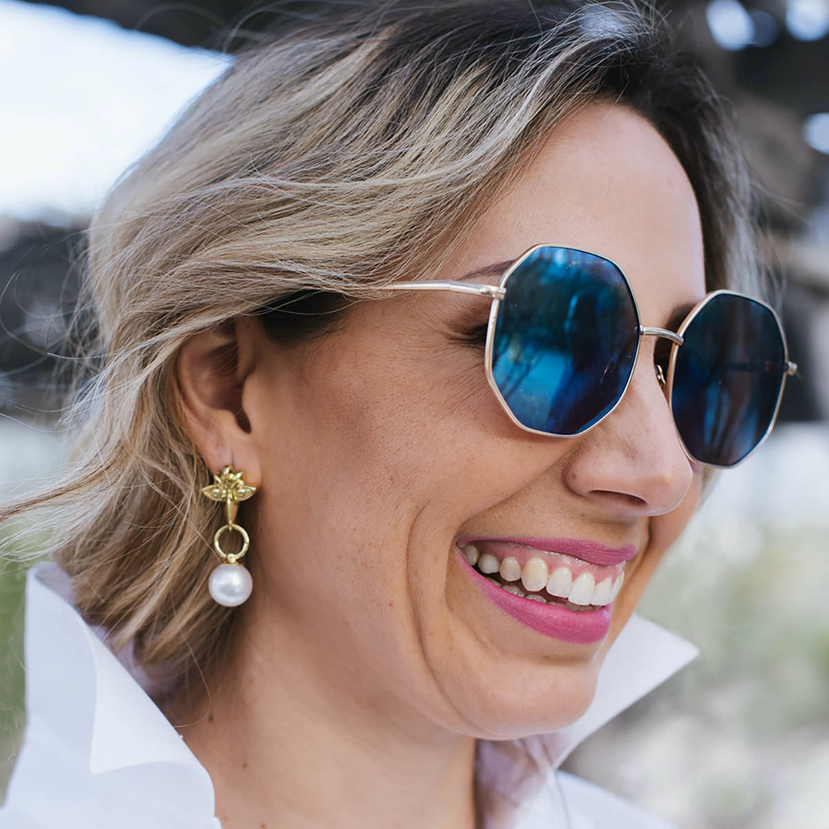 Swinging Hawk Earring